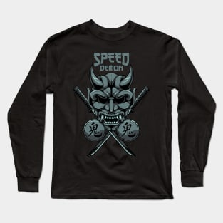 SPEED DEMON  - PAPAYA STREETART Long Sleeve T-Shirt